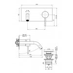 Carlo Frattini Spillo Up Bateria umywalkowa podtynkowa Chrom F3051X5CR