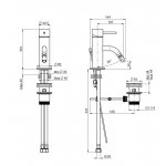 Carlo Frattini Spillo Up Bateria bidetowa jednouchwytowa z korkiem automatycznym Chrom F3032CR