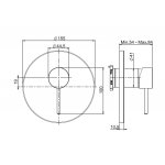 Carlo Frattini Spillo Up Bateria wannowo-natryskowa podtynkowa Chrom F3039X1CR