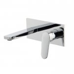 Carlo Frattini Spot Bateria umywalkowa ścienna z korkiem klik-klak Chrom F3021X5CR