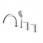 Carlo Frattini Spot Bateria wannowa 4-otworowa Chrom F3014CR