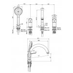 Carlo Frattini Spot Bateria wannowa 4-otworowa Chrom F3014CR