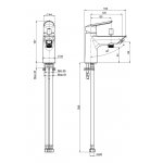 Carlo Frattini Spot Bateria wannowa 1-otworowa z przyłączem do zestawu natryskowego Chrom F3024CR