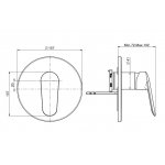 Carlo Frattini Spot Bateria wannowo-natryskowa podtynkowa Chrom F3009X1CR