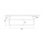 Carlo Frattini Style Podwójny wieszak na ręcznik 40 cm Chrom F6041/40CR