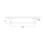 Carlo Frattini Style Wieszak na ręcznik 30 cm Chrom F6040/30CR