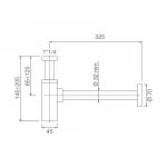 Carlo Frattini Syfon podumywalkowy Chrom F407CR