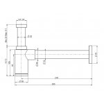Carlo Frattini Syfon podumywalkowy Chrom F406CR