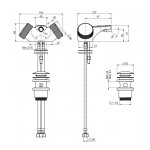 Carlo Frattini Texture Collection Bateria bidetowa Chrom F5602VCR