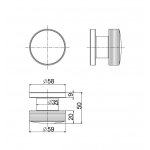 Carlo Frattini Texture Collection Pojedynczy haczyk na ręcznik Chrom F6104/1HCR