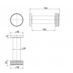 Carlo Frattini Texture Collection Uchwyt na papier toaletowy Chrom F6105/1HCR