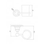 Carlo Frattini Victory Kubeczek ścienny Chrom F6063/1CR