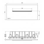Carlo Frattini Wylewka ścienna strumień kaskadowy Chrom F2782CR