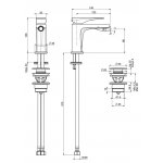 Carlo Frattini Zeta Bateria bidetowa z korkiem Chrom F3962NCR