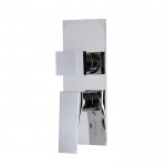 Carlo Frattini Zeta Bateria wannowo-natryskowa podtynkowa z przełącznikiem 2/3 wylotów Chrom F3969X6CR