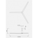 Cea Ariachiara Wentylator sufitowy satynowy orzech ARC01