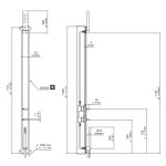 CEA BAR Zestaw prysznicowy ścienny element zewnętrzny Satin Stainless Steel BAR41WS