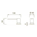 CEA DOS07 Dozownik wbudowany nablatowy brązowy DOS07ZS