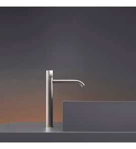 CEA Duet Bateria umywalkowa jednootworowa do umywalki nablatowej Satin Stainless Steel DET05S