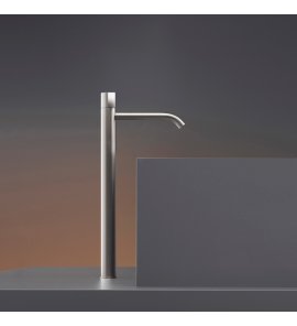 CEA Duet Bateria umywalkowa jednootworowa do umywalki nablatowej Satin Stainless Steel DET07S