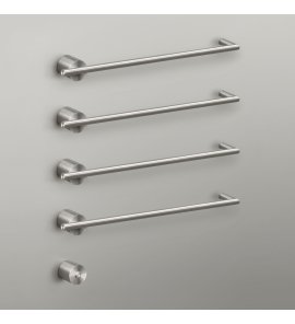 CEA Equilibrio Grzejnik elektryczny do ręczników 58 cm 4 element ścienny z przyciskiem zasilania element zewnętrzny Satin Stainless Steel EQB14S