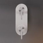 CEA Innovo Bateria prysznicowa ścienna termostatyczna z przełącznikiem 2/3-drożnym element zewnętrzny Satin Stainless Steel INV79S