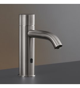 CEA Milo360 Bateria umywalkowa jednootworowa z czujnikiem ruchu i regulacją temperatury H15,5 cm Satin Stainless Steel MIL016S