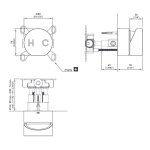 CEA Neutra Mieszacz ścienny element zewnętrzny Light Gold Satin NEU38XS