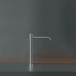 CEA Ziqq Bateria umywalkowa jednootworowa do umywalki nablatowej Satin Stainless Steel ZIQ54S