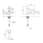 CEA Ziqq Zawór na zimną lub ciepłą wodę jednootworowy Satin Stainless Steel ZIQ74S