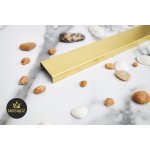   Cedor Odpływ Liniowy 100 cm super niski brushed brass PROLIN-BRUBRADES-100 W MAGAZYNIE!!