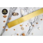   Cedor Odpływ Liniowy 100 cm super niski brushed brass PROLIN-BRUBRADES-100 W MAGAZYNIE!!