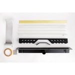   Cedor Odpływ Liniowy 100 cm super niski brushed brass PROLIN-BRUBRADES-100 W MAGAZYNIE!!