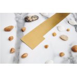 Cedor WALL PRO Odpływ ścienny 30-90 cm ( do wyboru ) super niski naturalne złoto szczotkowane F361-51697_20210427112634