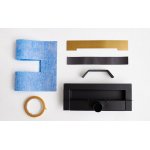 Cedor WALL PRO Odpływ ścienny 30-90 cm ( do wyboru ) super niski naturalne złoto szczotkowane F361-51697_20210427112634