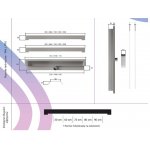 Cedor WALL PRO Odpływ ścienny 30-90 cm ( do wyboru ) super niski naturalne złoto błyszczące F361-51697_20210427112455