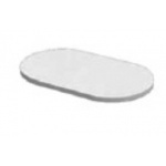 Cielo Karim Płyta ceramiczna pod umywalkę, owalna Biały AMPILO