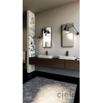 Cielo Argo Lustro wiszące, mocowane na ścianie 40x95 cm Czarny ARSPSAFE