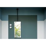 Cielo Argo Lustro wiszące, mocowane na suficie 40x190 cm, z oświetleniem LED Czarny ARSPLFE