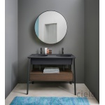 Cielo Catino Doppio Umywalka wpuszczana w blat 110x54 cm z otworem na baterie, Biały CALAD