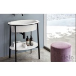 Cielo Catino Ovale Półka ceramiczna do stelaża 65x45 cm biały CAPIO