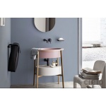 Cielo Catino Oval Stelaż pod umywalkę 70x50 cm czarny CASTO