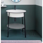 Cielo Catino Tondo Półka ceramiczna do stelaża Ø 45 cm biały CAPIT