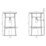 Cielo Catino Tondo Półka ceramiczna do stelaża Ø 45 cm biały CAPIT