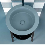 Cielo Catino Tondo Umywalka wpuszczana w blat Ø50 cm biała CALAT