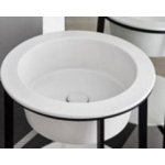 Cielo Catino Tondo Umywalka wpuszczana w blat Ø50 cm biała CALAT