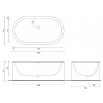 Cielo Cibele Zabudowa do wanny wolnostojącej, CIBATC