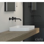 Cielo Enjoy Umywalka kwadratowa 40x40cm, stawiana na blat Biały EJLASIQ