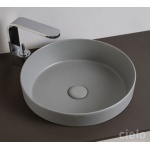 Cielo Enjoy Umywalka okrągła ∅40 cm, stawiana na blat Biały EJLASIT