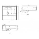 Cielo Enjoy Umywalka prostokątna 50x48cm, stawiana na blacie Biały EJLA50